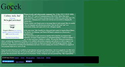 Desktop Screenshot of gocek.org